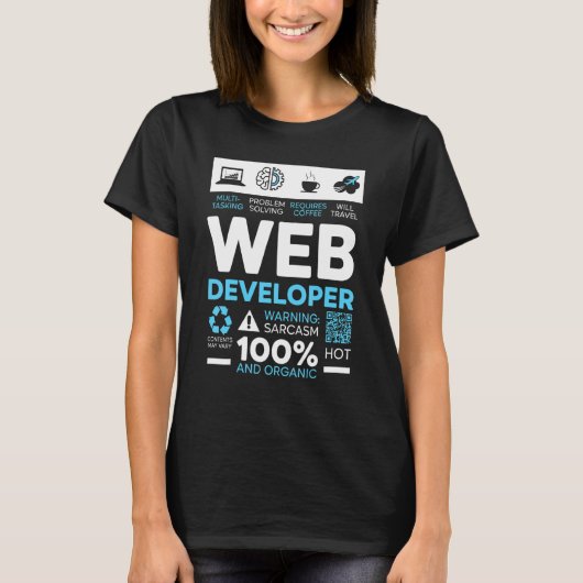 Webentwickler IT-Mann Computer-Webseiten-Entwicklu T-Shirt (Vorderseite)