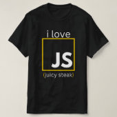 Webentwickler JavaScript-lustige Programmierung T-Shirt (Design vorne)