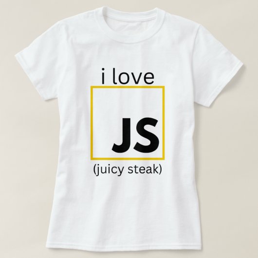 Webentwickler JavaScript-lustige Programmierung T-Shirt (Design vorne)