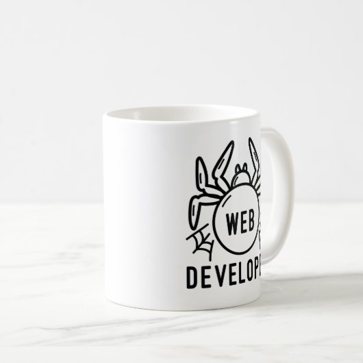 Webentwickler Kaffeetasse (VorderseiteRechts)