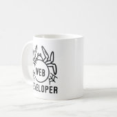 Webentwickler Kaffeetasse (Vorderseite Links)