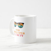 Webentwickler Kaffeetasse (Vorderseite Links)