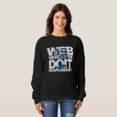 Webentwickler Mach es Responsiv Website Programm Sweatshirt (Vorne ganz)