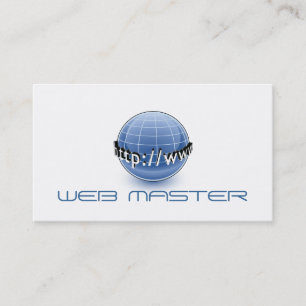 Webentwickler Master Designer Computer-Tech Visitenkarte