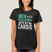 Webentwickler Programmierer Code Website-Entwicklu T-Shirt (Vorderseite)