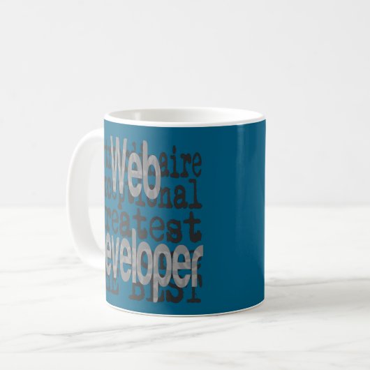 Webentwickler-Sonderbeauftragter Kaffeetasse (Vorderseite Links)
