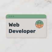 Webentwickler Visitenkarte (Vorderseite)