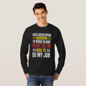 Webentwickler Website Programmierer Coder Computer T-Shirt (Vorne ganz)
