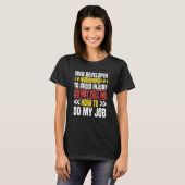 Webentwickler Website Programmierer Coder Computer T-Shirt (Vorne ganz)
