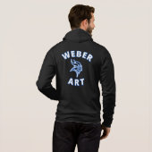 Weber Art Zip Up Hoodie (Schwarz voll)