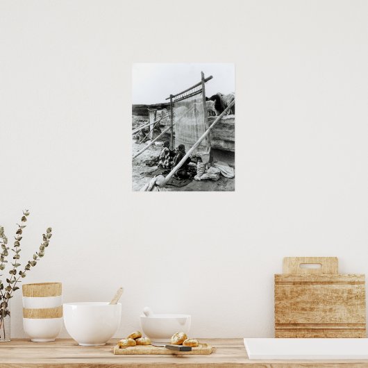 Weber aus Navajo, c.1914 Poster (Küche)