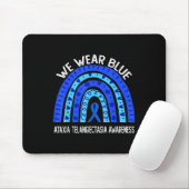 Weber Blue for Ataxia Telangiectasia Bewusstsein 2 Mousepad (Mit Mouse)