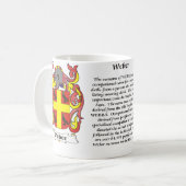 Weber Familien-Wappen Tasse (Vorderseite Links)