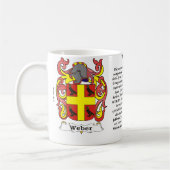 Weber Familien-Wappen Tasse (Links)