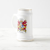 Weber-Familienwappen Bierglas (Vorderseite Links)