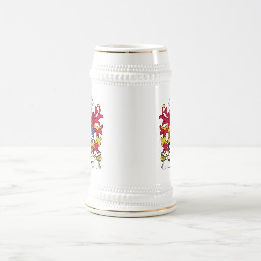 Weber-Familienwappen Bierglas (Mittel)