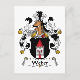 Weber Familienwappen Postkarte