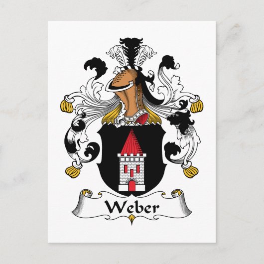 Weber Familienwappen Postkarte (Vorderseite)