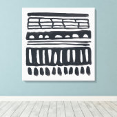 Weber I | Moderne schwarze Farbe Leinwanddruck (Insitu (Holzboden))