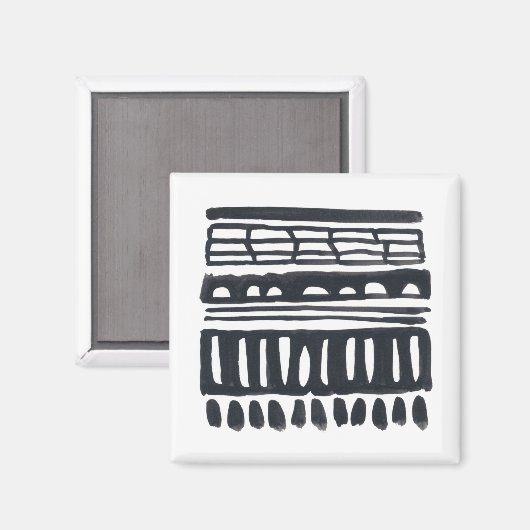 Weber I | Moderne schwarze Farbe Magnet (Vorderseite/Rückseite)