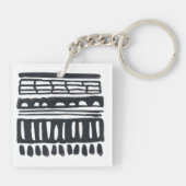 Weber I | Moderne schwarze Farbe Schlüsselanhänger (Rückseite)