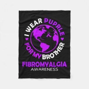 Weber Lila für meine Bruderfibromyalgie Fleecedecke