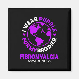 Weber Lila für meine Bruderfibromyalgie Magnet