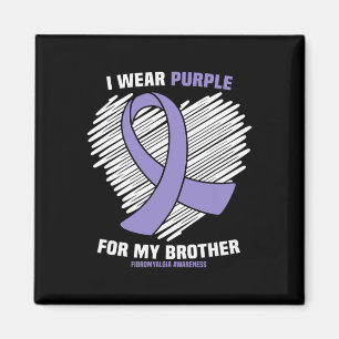 Weber Lila für meine Bruderfibromyalgie Magnet