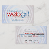 Webgrrl.biz Visitenkarte (Vorne/Hinten)
