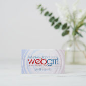 Webgrrl.biz Visitenkarte (Stehend Vorderseite)