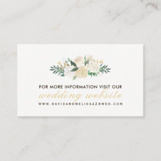Webkarten für rustikale und romantische Hochzeiten Begleitkarte