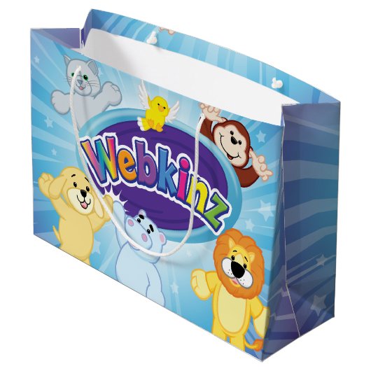 Webkinz: Come in and Play Große Geschenktüte (Rückseite Schrägansicht)