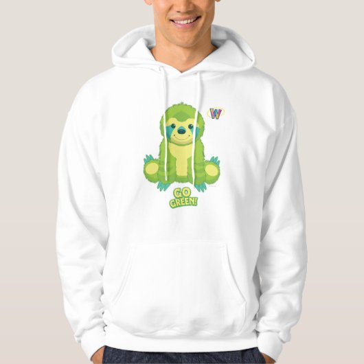 Webkinz gehen Muster grünes Hoodie (Vorderseite)