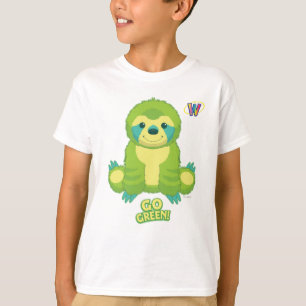 Webkinz gehen Muster grünes T-Shirt