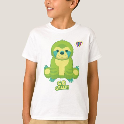 Webkinz gehen Muster grünes T-Shirt (Vorderseite)