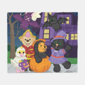 Webkinz Halloween Trick oder Leckerei Fleecedecke (Vorderseite (Horizontal))