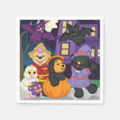 Webkinz Halloween Trick oder Treat Serviette (Vorderseite)