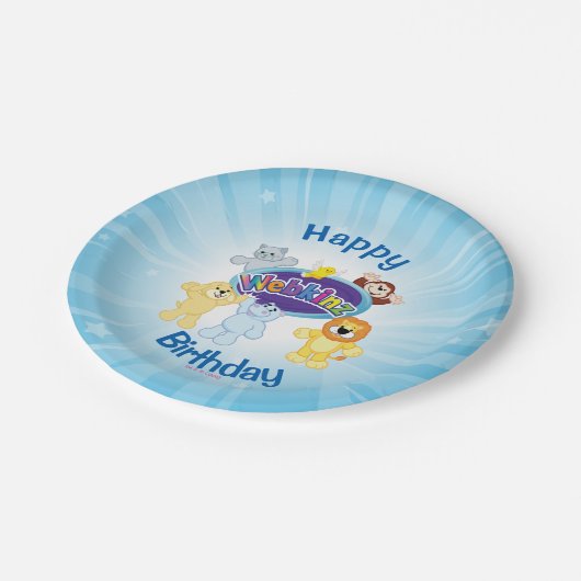 Webkinz: Hereingekommen und Spiel Pappteller (Schrägansicht)