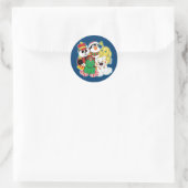 Webkinz Holiday Pets Runder Aufkleber (Tasche)