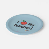 Webkinz: I Liebe mein Lehrer! Pappteller (Schrägansicht)