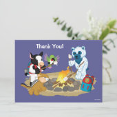 Webkinz | Lagerfeuer-Eibische Dankeskarte (Stehend Vorderseite)