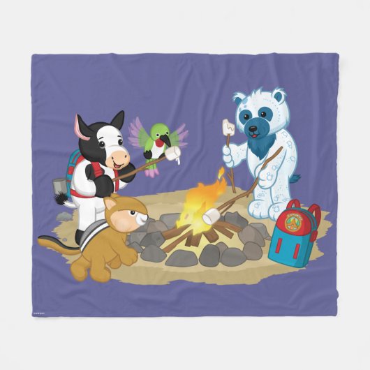 Webkinz | Lagerfeuer-Eibische Fleecedecke (Vorderseite (Horizontal))