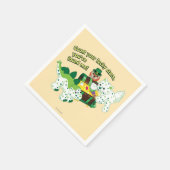 Webkinz Leprechaun Clover Cat Lucky Dino Serviette (Ecke)