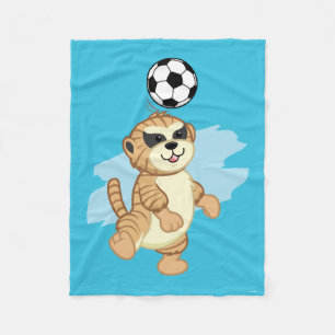 Webkinz   Meerkat, das Fußball spielt Fleecedecke