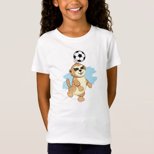 Webkinz | Meerkat, das Fußball spielt T-Shirt (Vorderseite)