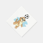 Webkinz | Meerkat Playing Soccer Serviette (Ecke)