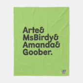 Webkinz Namen-Entwurf Fleecedecke (Vorderseite)