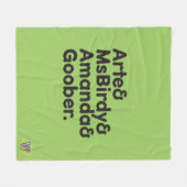 Webkinz Namen-Entwurf Fleecedecke (Vorderseite (Horizontal))