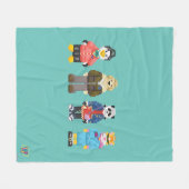 Webkinz Pixel-Wirte Fleecedecke (Vorderseite (Horizontal))