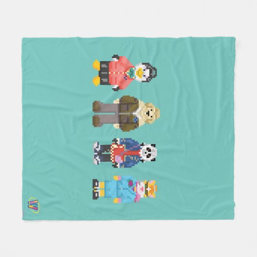 Webkinz Pixel-Wirte Fleecedecke (Vorderseite (Horizontal))